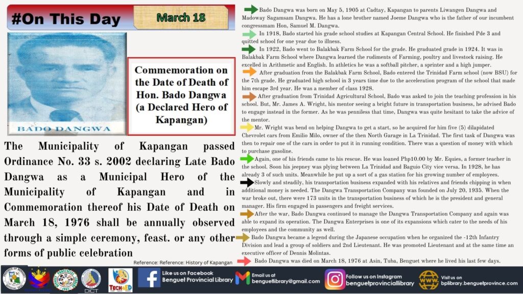 bado dangwa - march 18