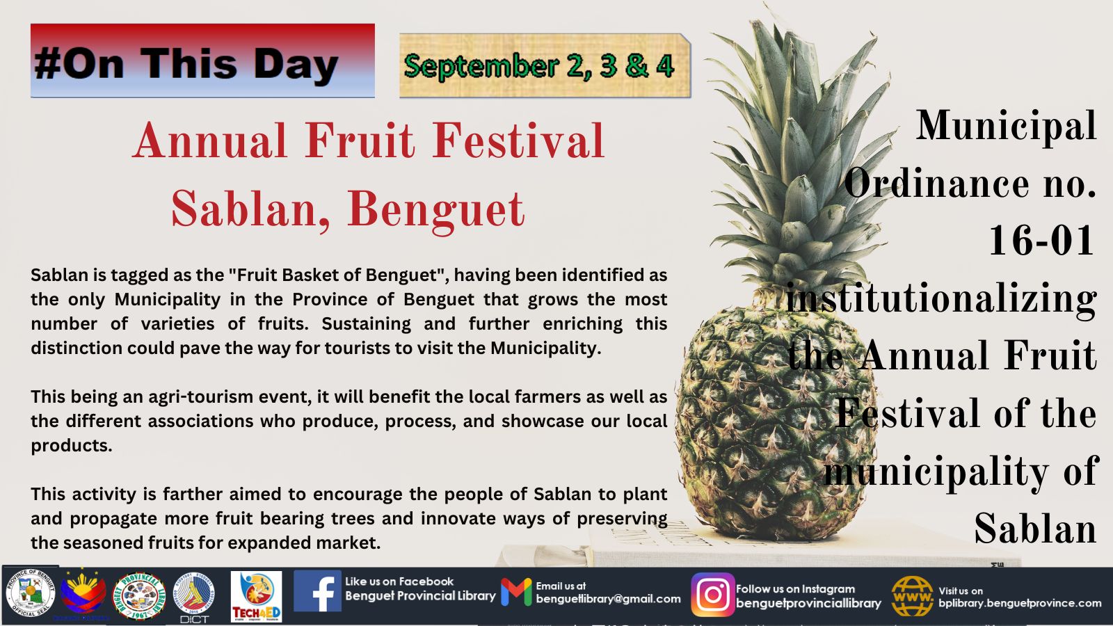 fruit festival - sablan sep 2,3,4